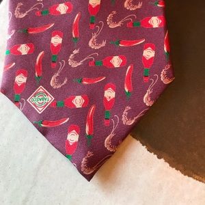 Tobasco silk necktie